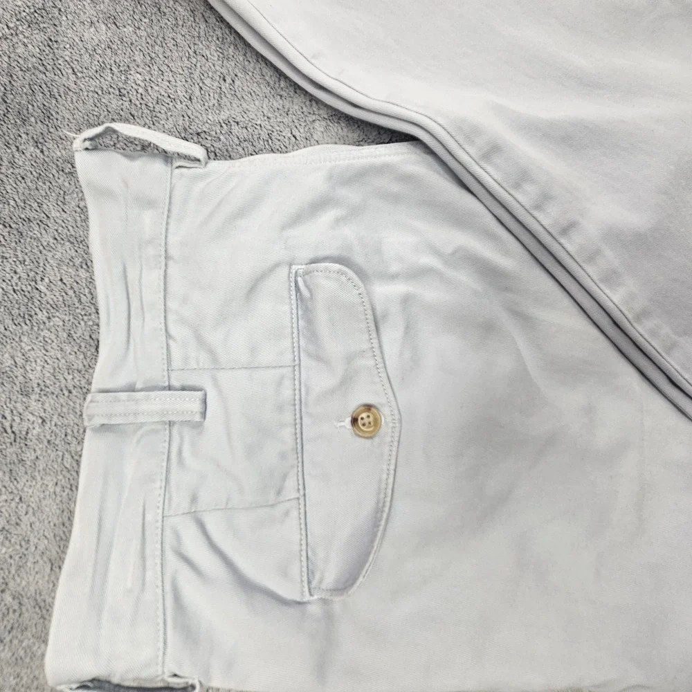 Vintage Polo Ralph Lauren Pants Mens 36x32 Straight Fit Chino Light Blue Cotton
